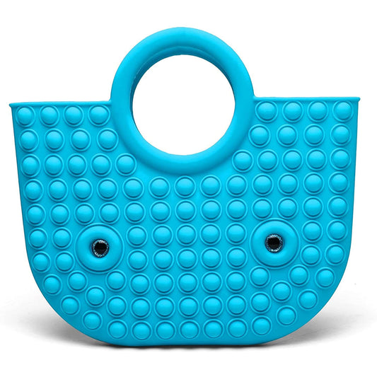 Blue Pop It Bag with Eyes